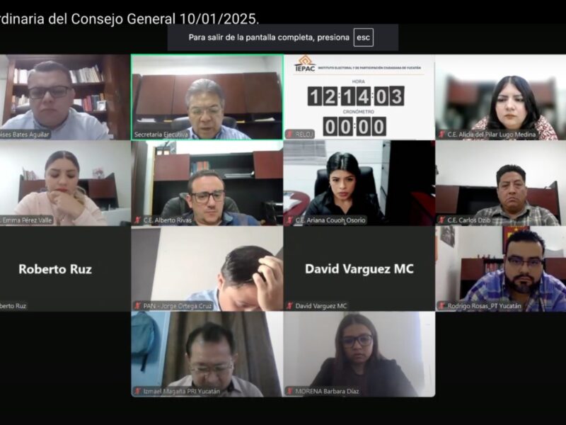 IEPAC Yucatán aprueba presupuesto 2025 por 245.6 MDP, destinando 54% a partidos políticos y solicita ampliación de 21.4 MDP para operatividad.