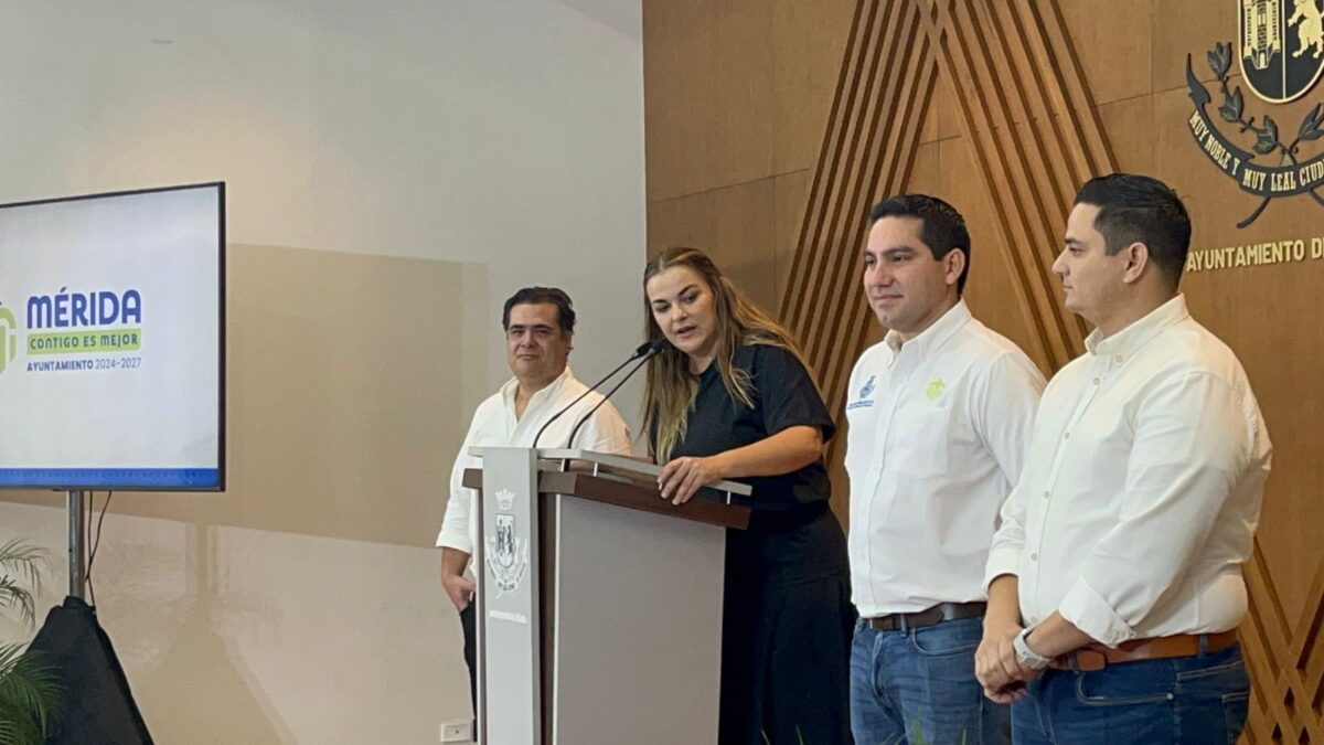 La alcaldesa de Mérida presentó proyectos para mejorar servicios públicos, economía y salud, destacando "Diseña tu Ciudad" y corredores verdes.