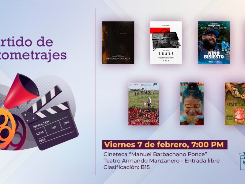 Descubre el talento del cine yucateco en "Surtido de Cortometrajes", una muestra con 7 producciones. Este viernes en la Cineteca del Teatro Manzanero.
