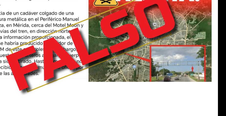 SSP desmiente falso reporte sobre un presunto cuerpo en el Periférico de Mérida y pide verificar información antes de difundirla.
