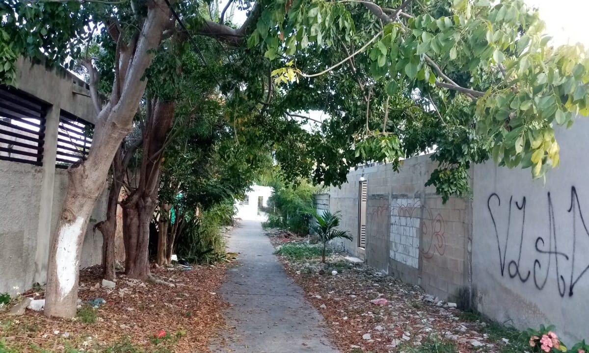 Vecinos del Fracc. Polígono 108 piden a Cecilia Patrón rehabilitar área abandonada en calle 30, con iluminación, áreas verdes y limpieza.