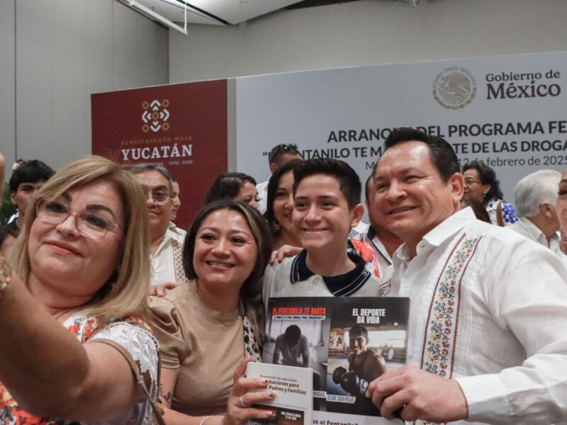 Yucatán lanza la campaña "El fentanilo te mata: Aléjate de las drogas, elige ser feliz" para prevenir adicciones entre jóvenes.