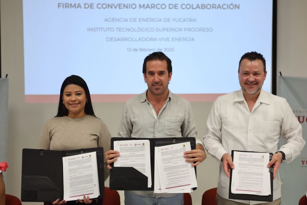 Gobierno de Yucatán impulsa oportunidades laborales para estudiantes de Energías Renovables con un convenio clave entre academia y sector energético.