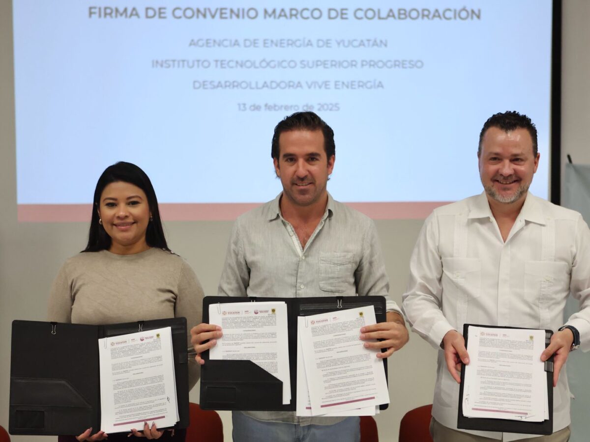 Gobierno de Yucatán impulsa oportunidades laborales para estudiantes de Energías Renovables con un convenio clave entre academia y sector energético.