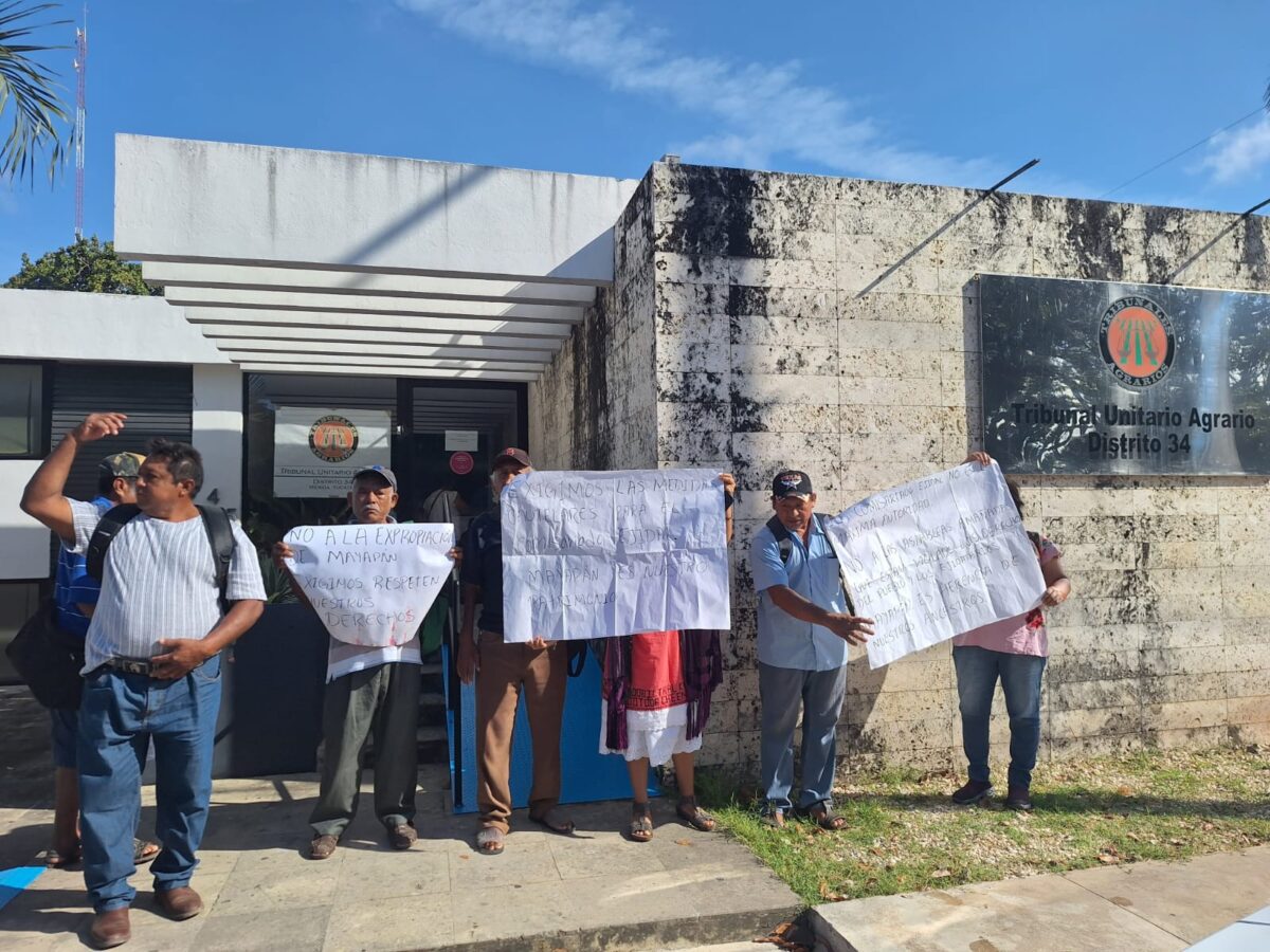 Ejidatarios de Telchaquillo exigen al INAH compensación y acuerdo por uso de tierras en la Zona Arqueológica de Mayapán.