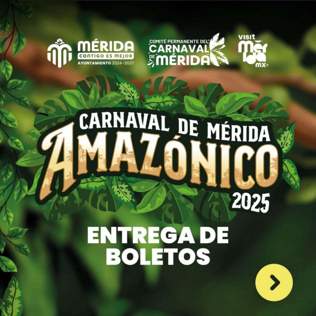 ¡Entradas gratis para el Carnaval de Mérida 2025! Del 17 al 21 de febrero, recoge tus boletos para disfrutar de Yuri, Grupo Cañaveral, Gabito Ballesteros y Calibre 50. ¡No te lo pierdas!