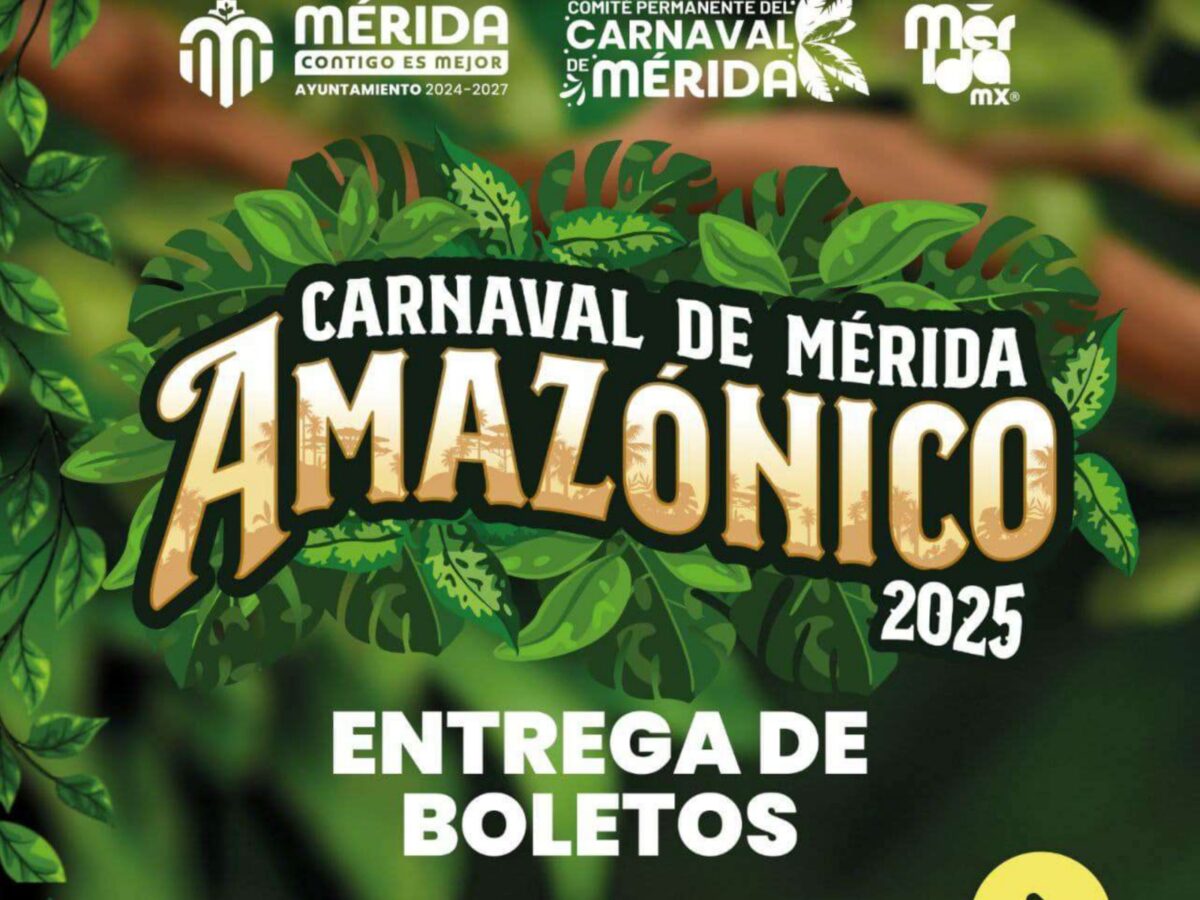 ¡Entradas gratis para el Carnaval de Mérida 2025! Del 17 al 21 de febrero, recoge tus boletos para disfrutar de Yuri, Grupo Cañaveral, Gabito Ballesteros y Calibre 50. ¡No te lo pierdas!