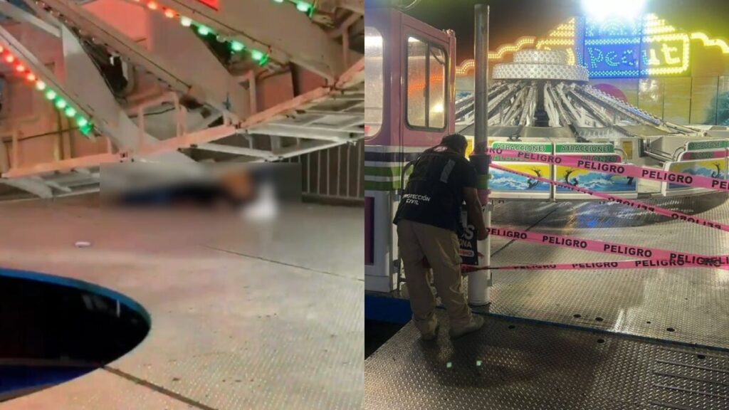 Adolescente de 13 años cae de un juego mecánico en una feria de Cozumel por una presunta falla. Autoridades clausuran la atracción e inician investigación.