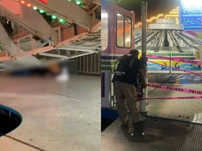 Adolescente de 13 años cae de un juego mecánico en una feria de Cozumel por una presunta falla. Autoridades clausuran la atracción e inician investigación.