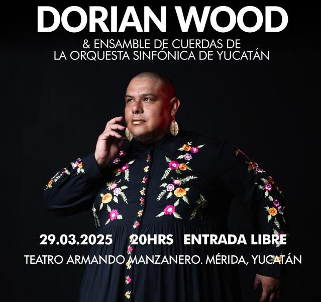 Dorian Wood rendirá homenaje a Chavela Vargas en Mérida con su concierto gratuito "Xavela Luz Aeterna" el 29 de marzo, acompañado de la OSY.