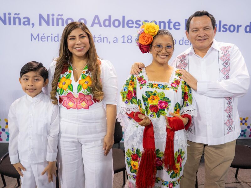 Gobierno de Yucatán impulsa a Sofía y Pedro Pablo como "Impulsores de sus Derechos 2025" para fortalecer la participación infantil.