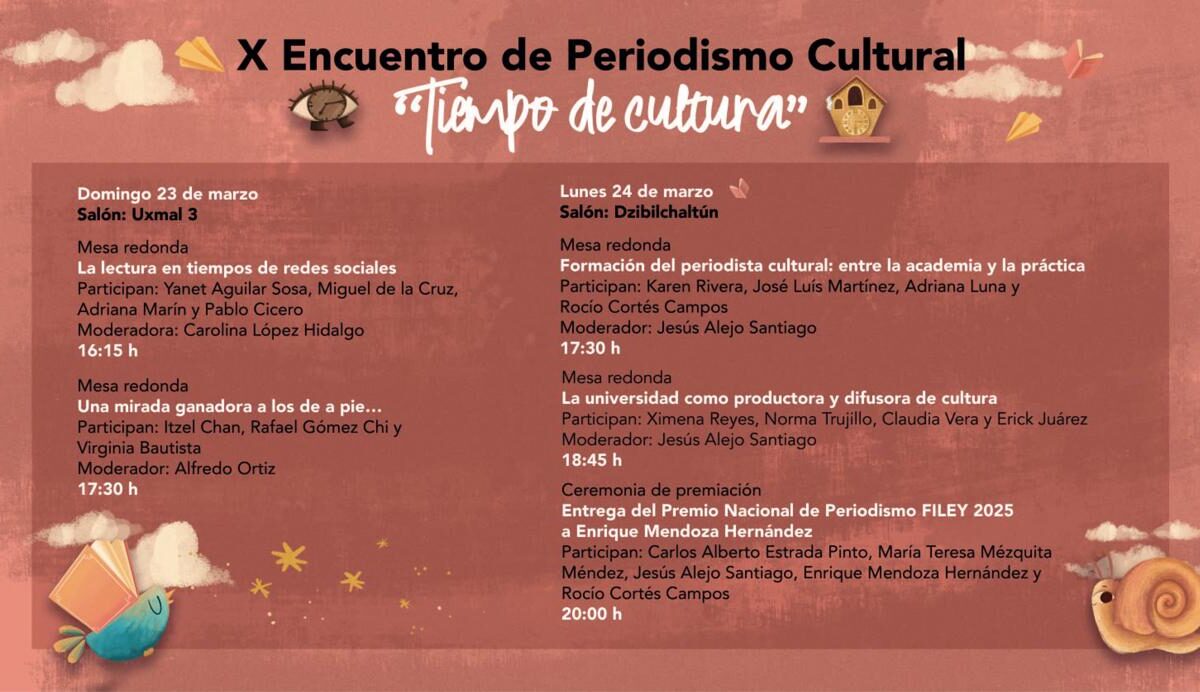 El Encuentro de Periodismo Cultural FILEY 2025 reflexionará sobre los retos del oficio en la era digital. Acceso libre y para todo público.