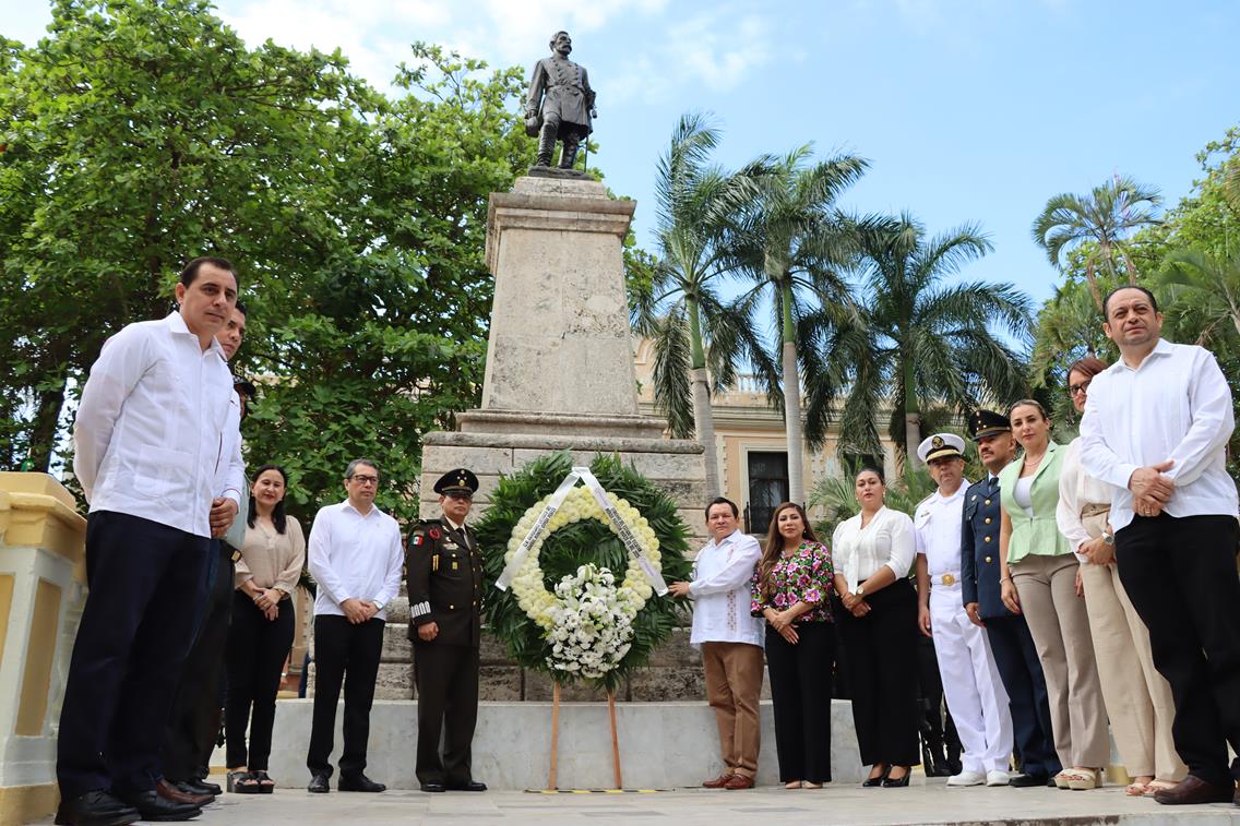 Honran la memoria del General Manuel Cepeda Peraza en su 156° aniversario luctuoso, resaltando su legado en educación, justicia y soberanía.
