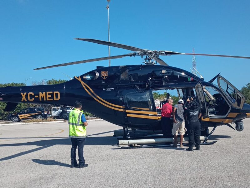 Continúa la búsqueda de la lancha Maní desaparecida con cuatro tripulantes a bordo, con apoyo aéreo y comunitario en Chicxulub Puerto.
