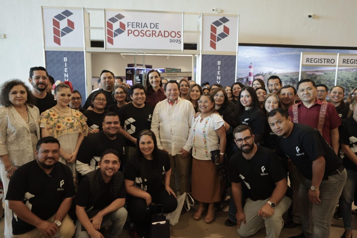El Gobernador Joaquín Díaz Mena inauguró la Feria de Posgrados 2025, con más de 450 opciones académicas para impulsar la especialización de jóvenes yucatecos.