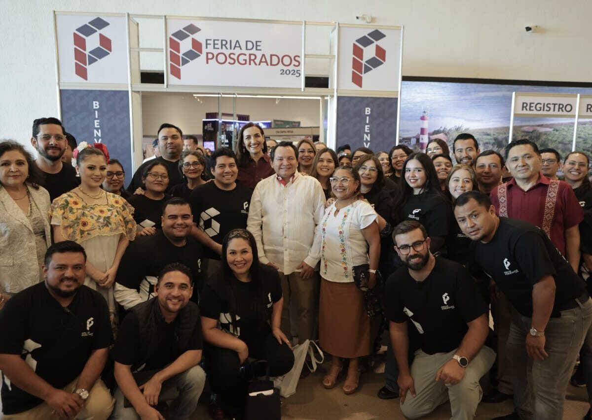 El Gobernador Joaquín Díaz Mena inauguró la Feria de Posgrados 2025, con más de 450 opciones académicas para impulsar la especialización de jóvenes yucatecos.