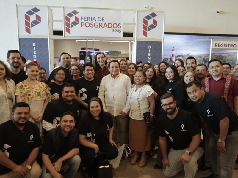 El Gobernador Joaquín Díaz Mena inauguró la Feria de Posgrados 2025, con más de 450 opciones académicas para impulsar la especialización de jóvenes yucatecos.