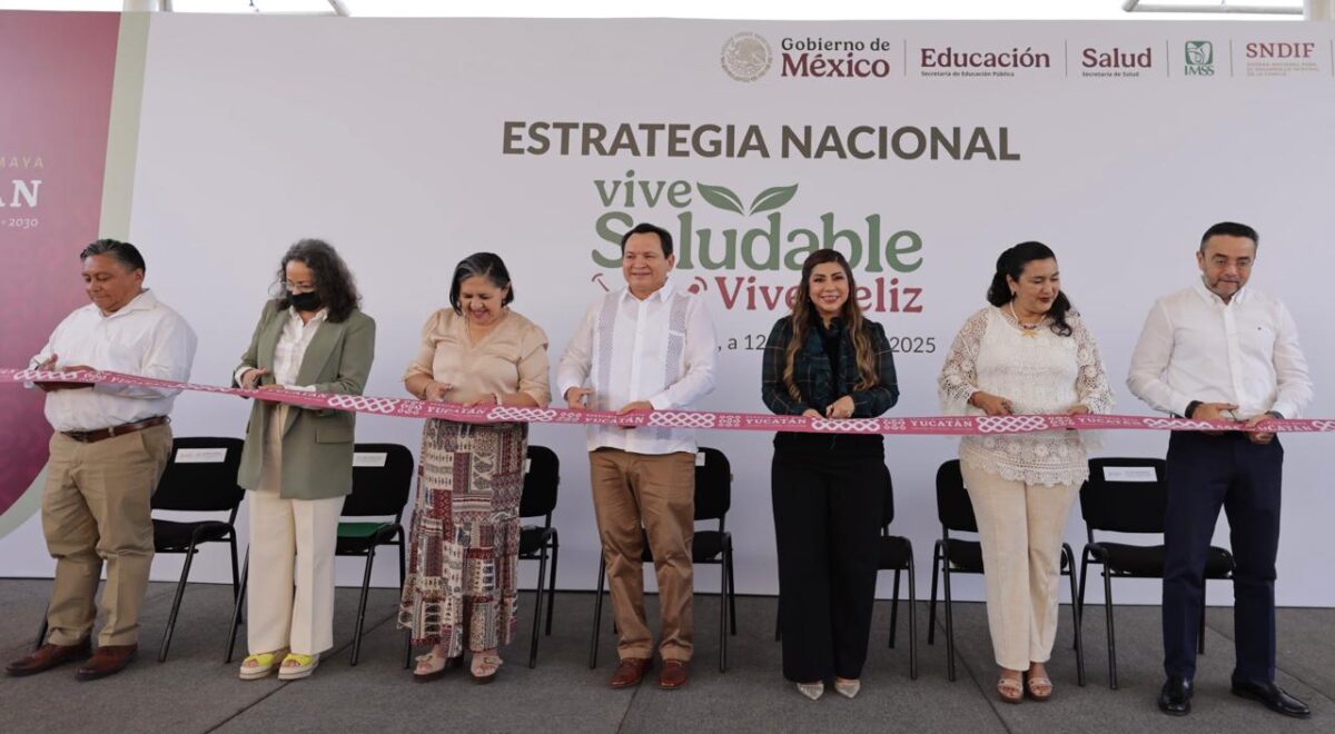 Inicia en Yucatán la estrategia nacional "Vive Saludable, Vive Feliz", promoviendo salud y bienestar en las primarias públicas.