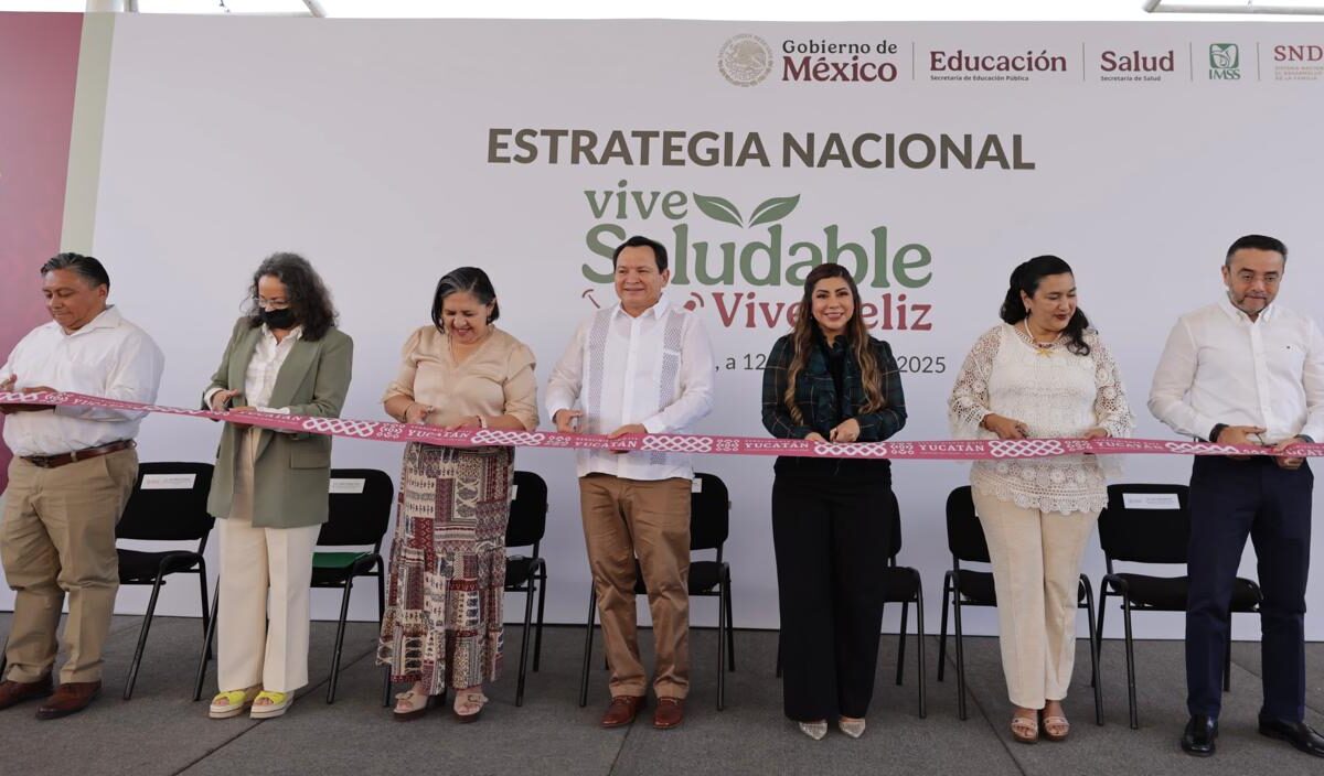Inicia en Yucatán la estrategia nacional "Vive Saludable, Vive Feliz", promoviendo salud y bienestar en las primarias públicas.