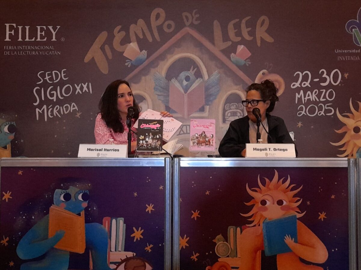 El chisme también es literatura. Magali T. Ortega presenta Chismecito literario vol. 2 en la FILEY 2025 y reflexiona sobre su poder narrativo.