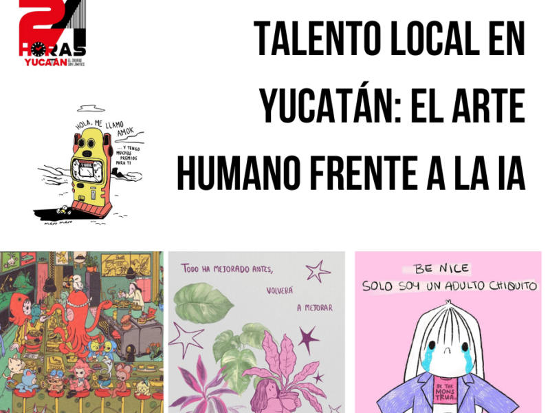 El talento local en Yucatán brilla ante la nueva actualización de ChatGPT. Ilustradores defienden su trabajo y llaman a apoyar el arte local.