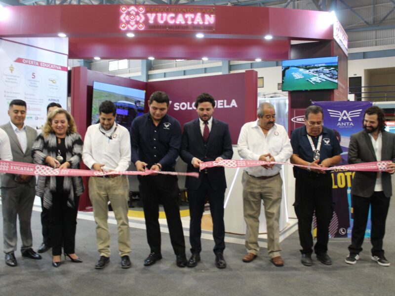 Yucatán inicia con éxito su participación en la Feria Aeroespacial Mexicana