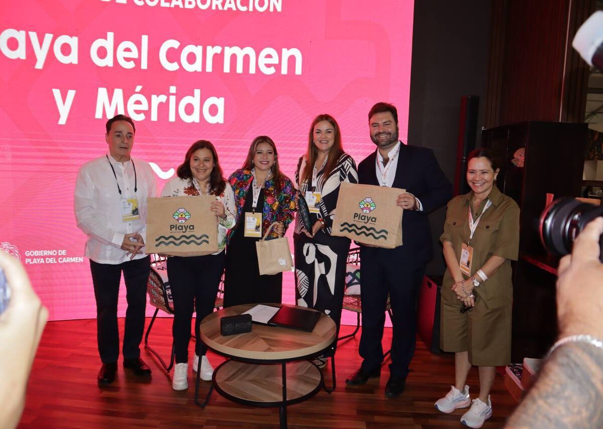 Mérida firma acuerdos turísticos con Playa del Carmen y Viva Aerobús para impulsar el turismo con impacto social, según Cecilia Patrón.