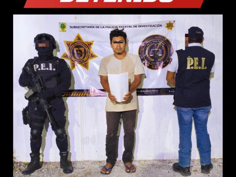 Detenido por homicidio de profesor en Tzucacab