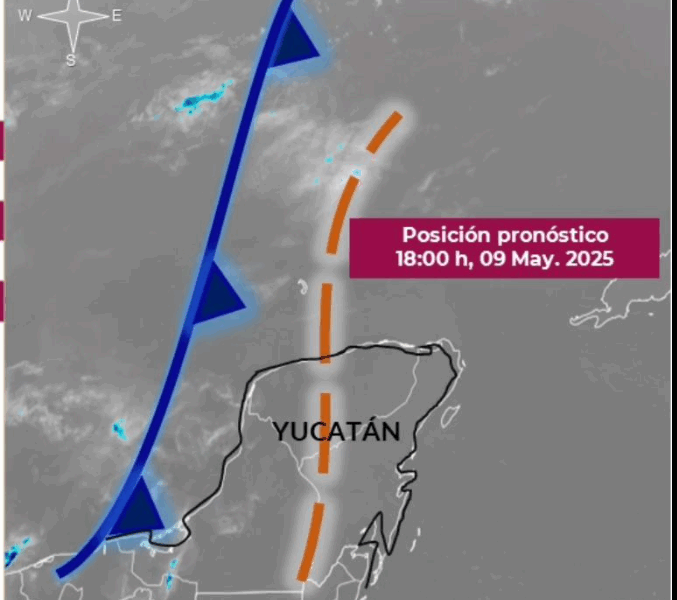 Protección Civil alerta por calor extremo y posibles turbonadas en Yucatán este 9 y 10 de mayo. Se prevén rachas de viento muy fuertes.