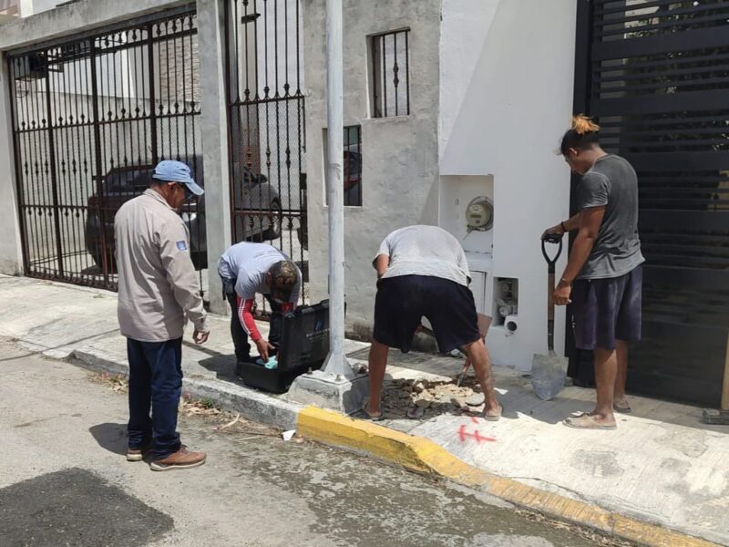 Trabajo coordinado entre JAPAY y CFE para resolver afectaciones eléctricas y garantizar el suministro de agua en Las Américas.