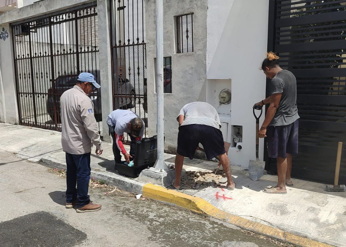 Trabajo coordinado entre JAPAY y CFE para resolver afectaciones eléctricas y garantizar el suministro de agua en Las Américas.