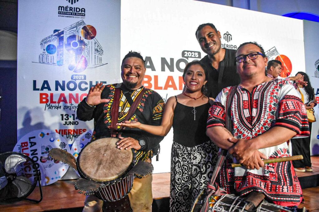 Fiesta cultural en el centro de Mérida, sus colonias y comisarías en la Noche Blanca