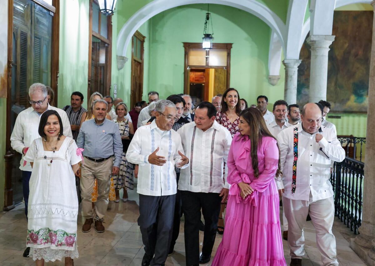 Yucatán presenta su potencial de inversión y desarrollo al cuerpo diplomático acreditado en México durante encuentro con Joaquín Díaz Mena.