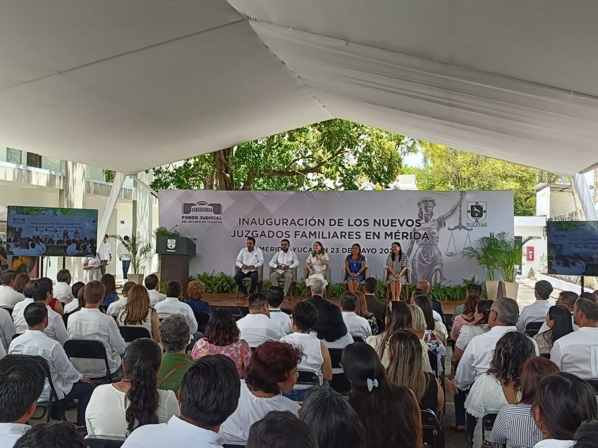Inauguran nuevos Juzgados de Oralidad Familiar en Mérida para mejorar el acceso a la justicia y la atención a familias yucatecas.