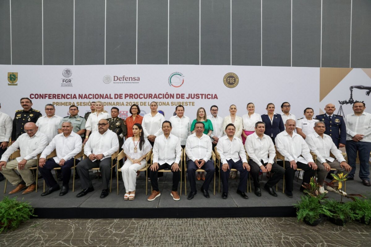 Yucatán, aliado decidido en la procuración de justicia, impulsa sistema regional más humano en conferencia zona sureste 2025.