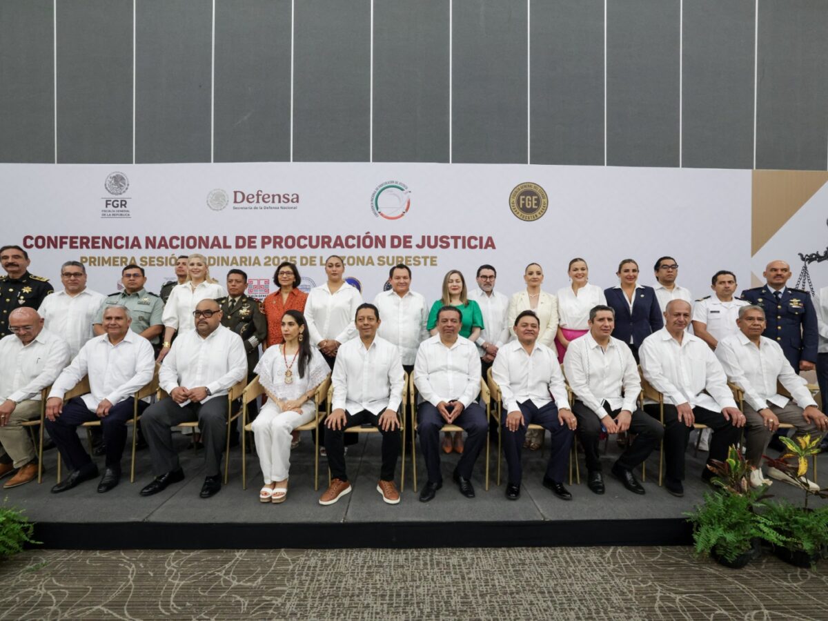 Yucatán, aliado decidido en la procuración de justicia, impulsa sistema regional más humano en conferencia zona sureste 2025.