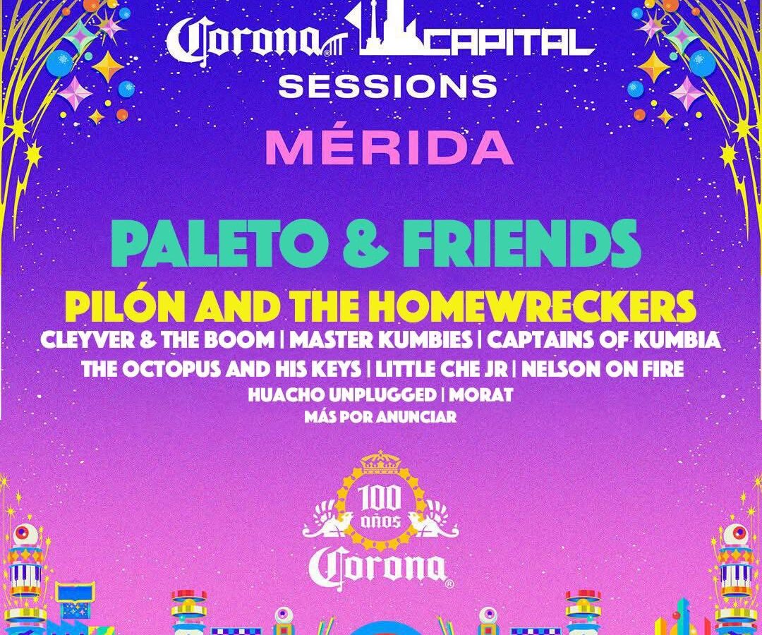Bandas yucatecas como “Peleto and Friends”, Rikita Banana y Cleyver aparecen en carteles falsos del Corona Capital Mérida 2025.