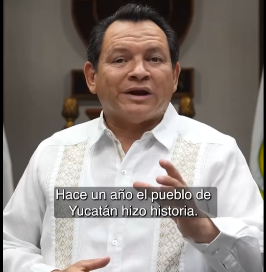 Joaquín Díaz Mena conmemora un año de su triunfo electoral y reafirma su compromiso con el Renacimiento Maya en Yucatán.