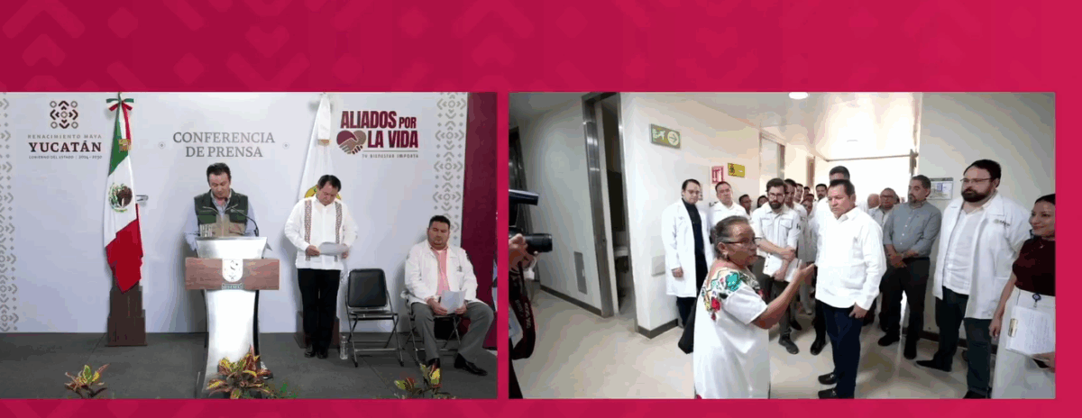 Avanza el proceso de adhesión de Yucatán al IMSS Bienestar y el Hospital O’Horán ya tiene su equipamiento bajo resguardo del Ejército.