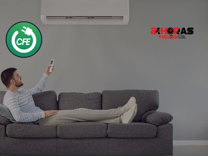 Aires acondicionados: CFE recomienda uso eficiente para ahorrar energía y evitar problemas con calor de hasta 41º en Yucatán.