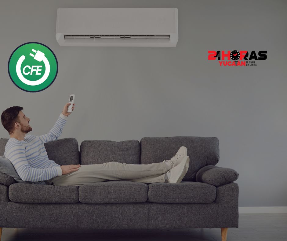 Aires acondicionados: CFE recomienda uso eficiente para ahorrar energía y evitar problemas con calor de hasta 41º en Yucatán.