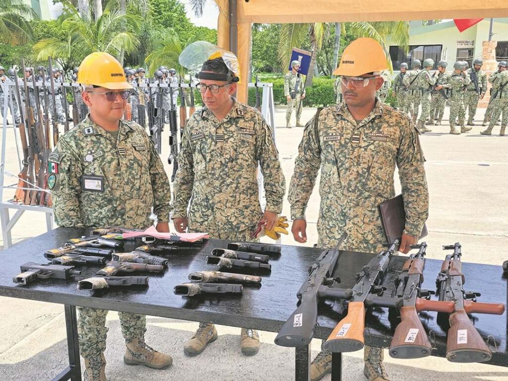 Ejército destruye 304 armas de fuego en Yucatán