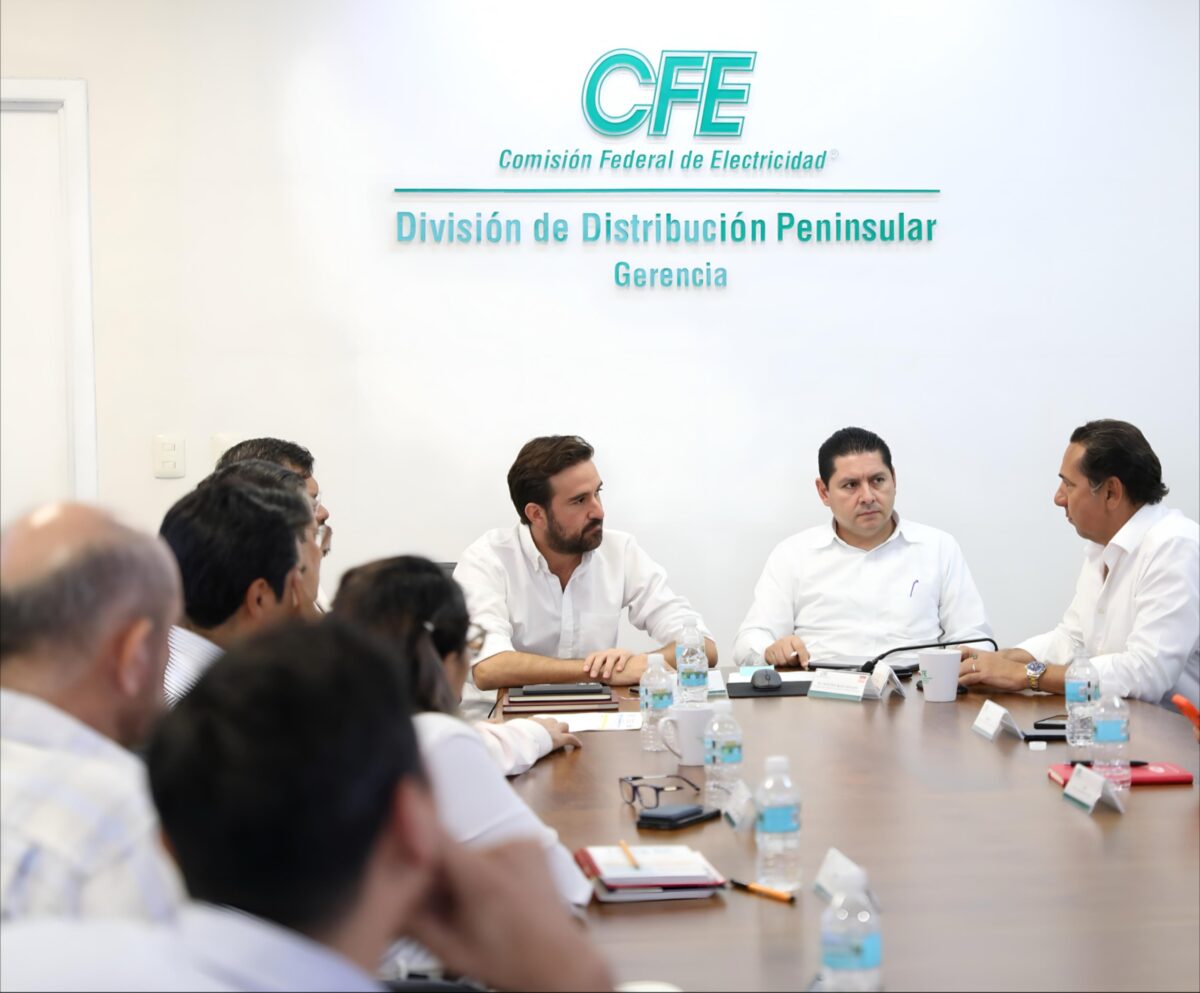 Gobierno de Yucatán y CFE inician mesas de trabajo para mejorar el suministro eléctrico y atender necesidades del sector empresarial y social.