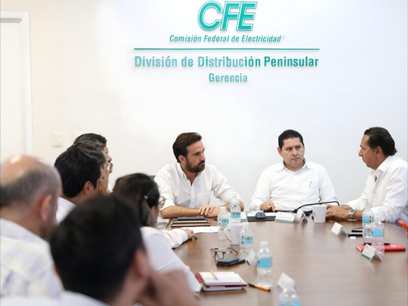 Gobierno de Yucatán y CFE inician mesas de trabajo para mejorar el suministro eléctrico y atender necesidades del sector empresarial y social.