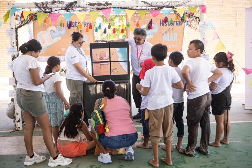 Faros del Conocimiento acerca la ciencia marina a infancias de Yucatán