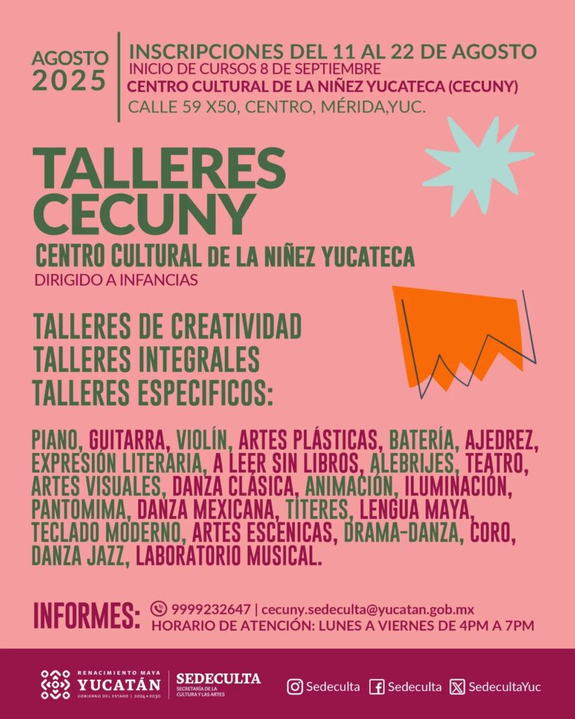 Talleres gratuitos del CECUNY para estas vacaciones