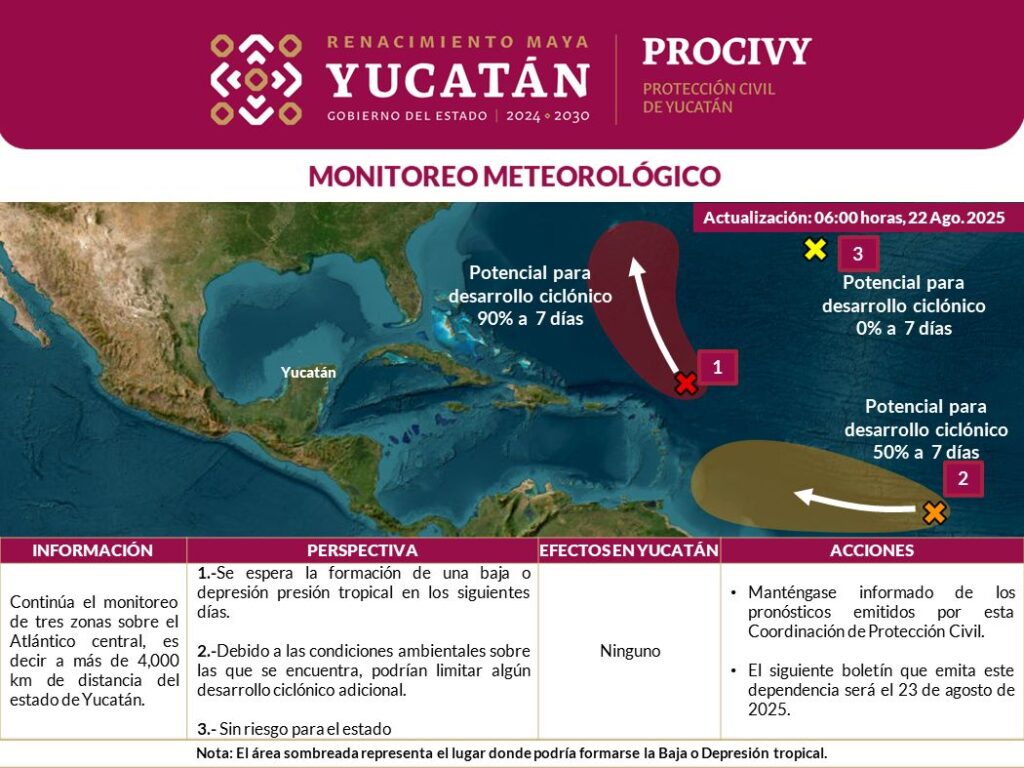 Pronóstico Yucatán: calor y lluvias