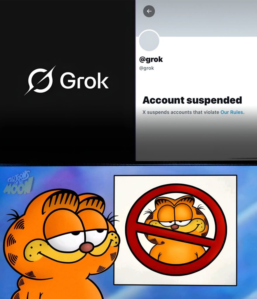 X suspende cuenta de Grok, su inteligencia artificial, tras polémicas. Regresó minutos después sin explicación oficial.