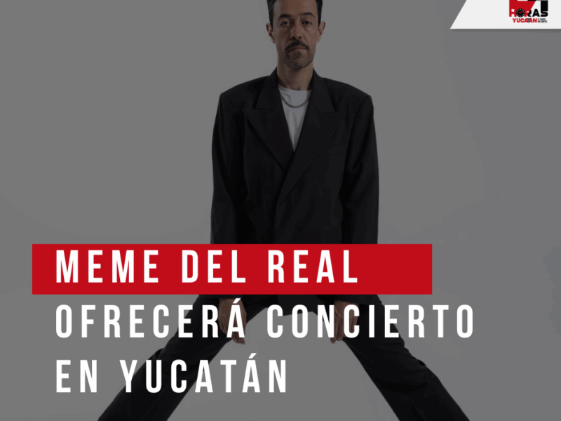 Meme del Real, de Café Tacuba, dará un concierto en Yucatán junto a Val Hozu, impulsando el talento local y la oferta cultural del estado.