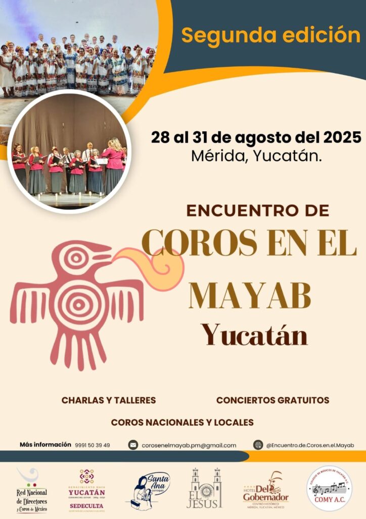 Yucatán será sede del Encuentro de Coros en el Mayab